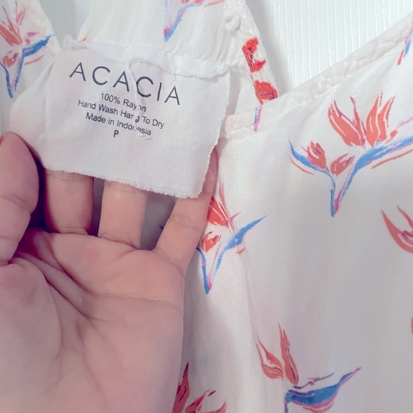 ACACIA dress size P bird of paradise print - Picture 3 of 4